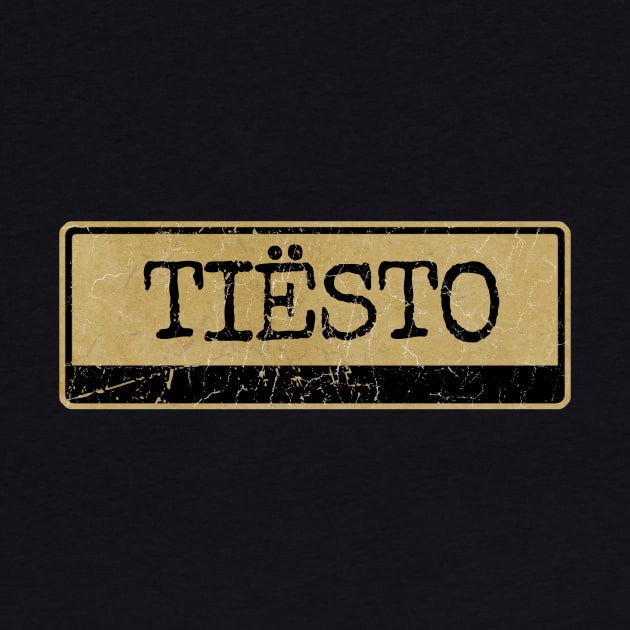 Aliska text black retro - TIËSTO by Aliska